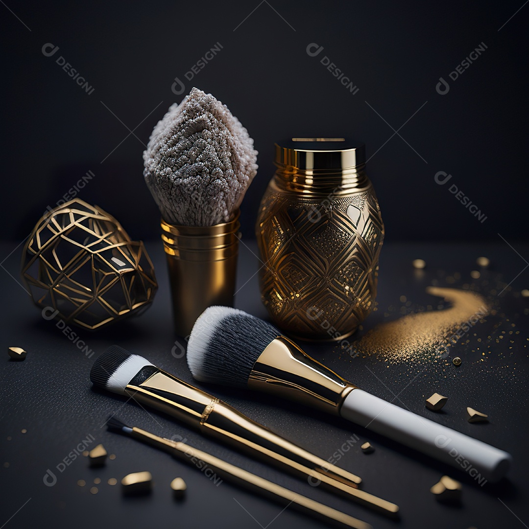 Retrato realista make maquiagem beleza fotos imagem IA inteligência artificial