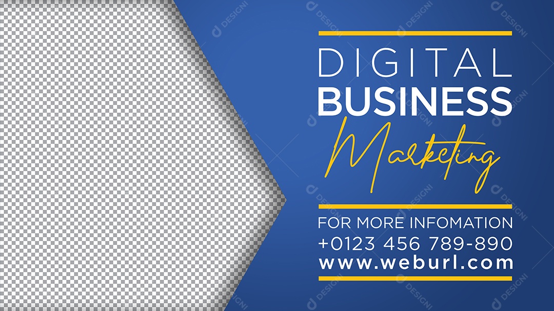 Banner Negócio Marketing Digital Social Media PSD Editável