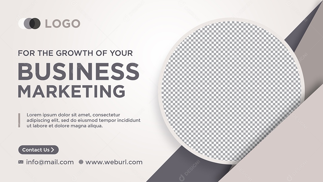 Banner Cresça Seu Negócio Digital Social Media PSD Editável