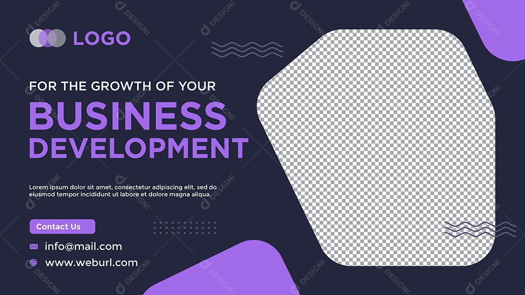 Banner Desenvolvendo Seu Negócio Digital Social Media PSD Editável