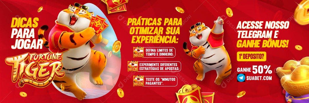 Banner Dicas Para Jogar Fortune Tiger Social Media PSD Editável