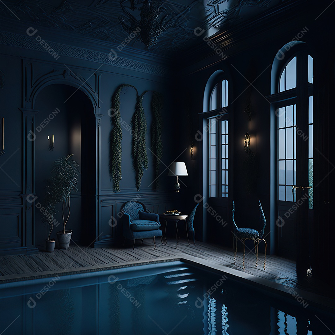 Imagem realista de linda mansão