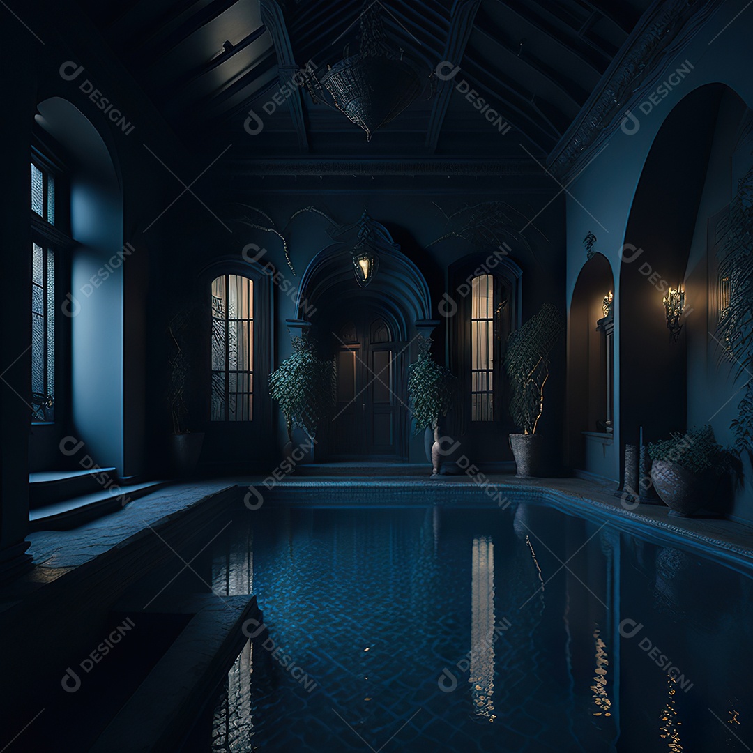 Imagem realista de linda mansão