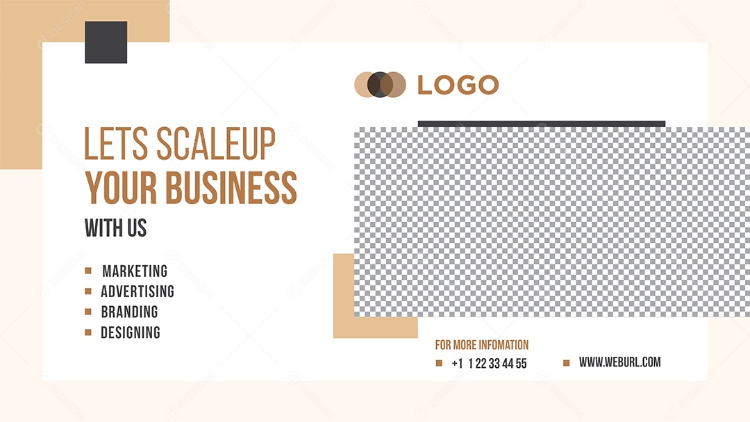 Banner Vamos Aumentar Seu Negócio Social Media PSD Editável