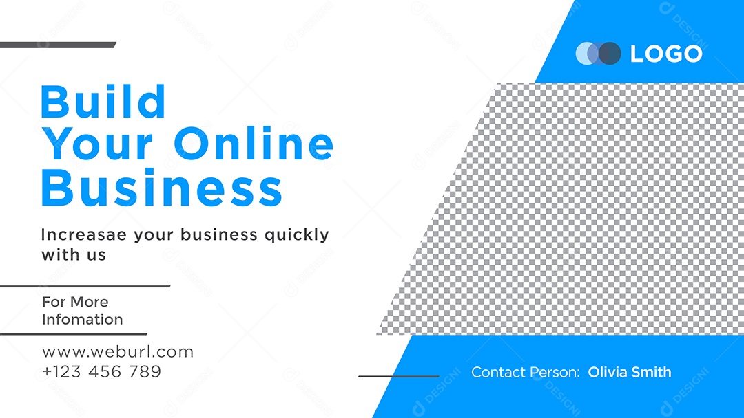 Banner Construa Seu Negócio Social Media PSD Editável