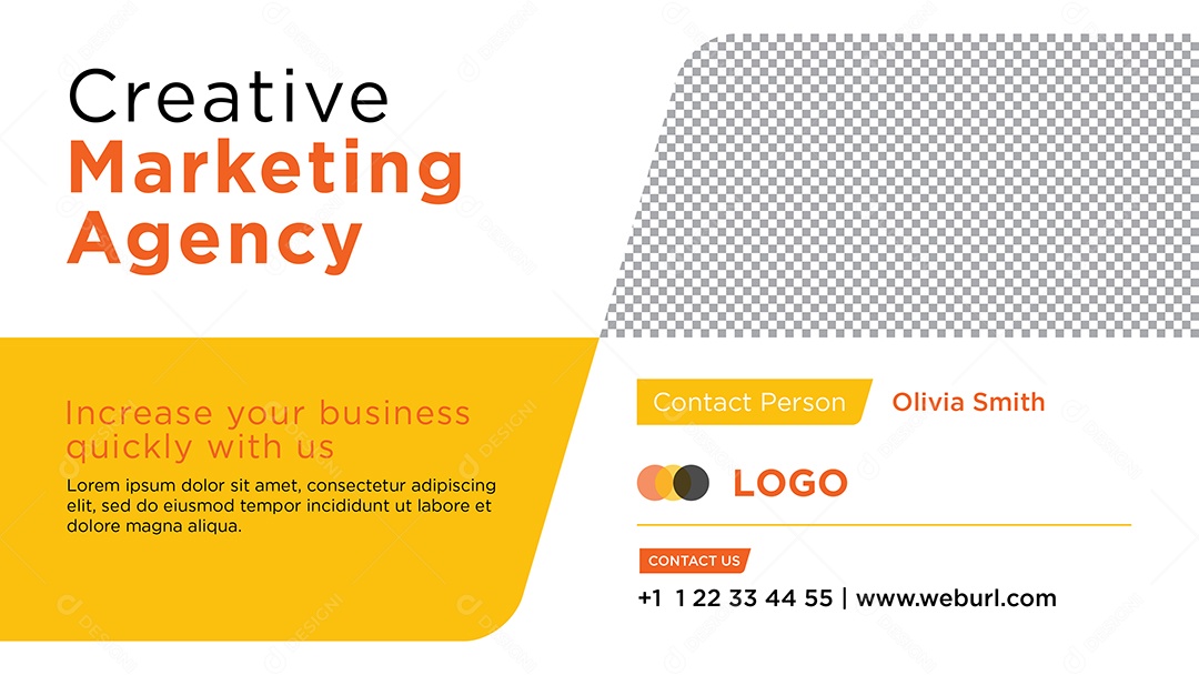 Banner Agência De Marketing Digital Social Media PSD Editável