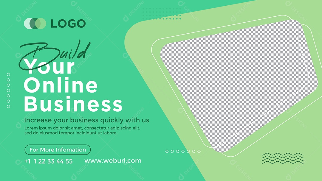 Banner Construa Seu Negócio Social Media PSD Editável