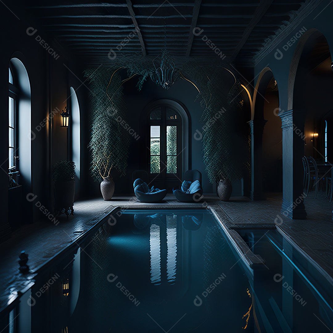 Imagem realista de linda mansão