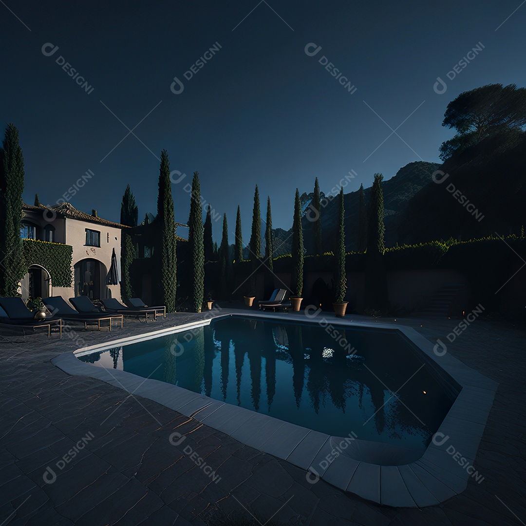 Imagem realista de linda mansão