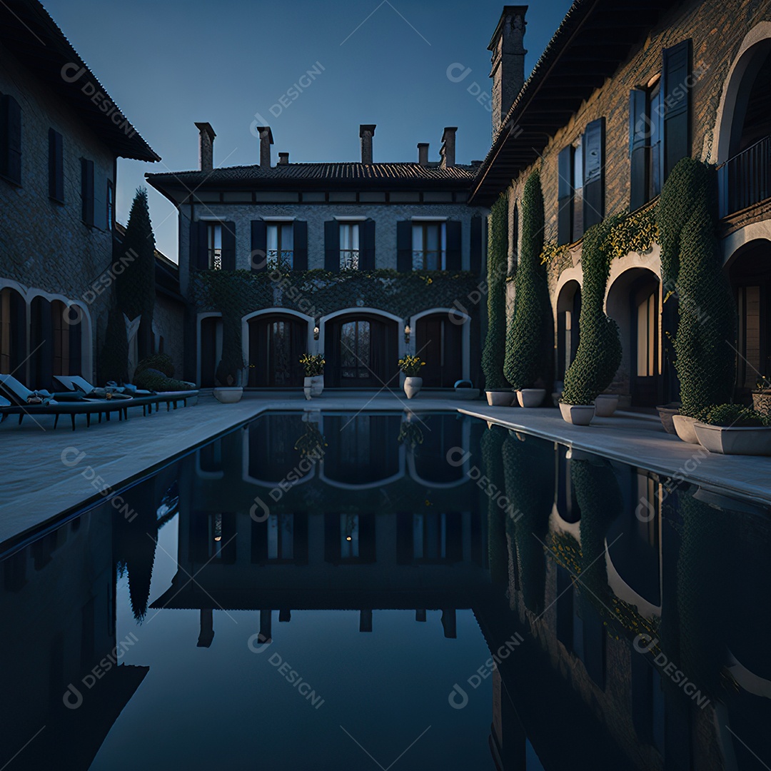 Imagem realista de linda mansão