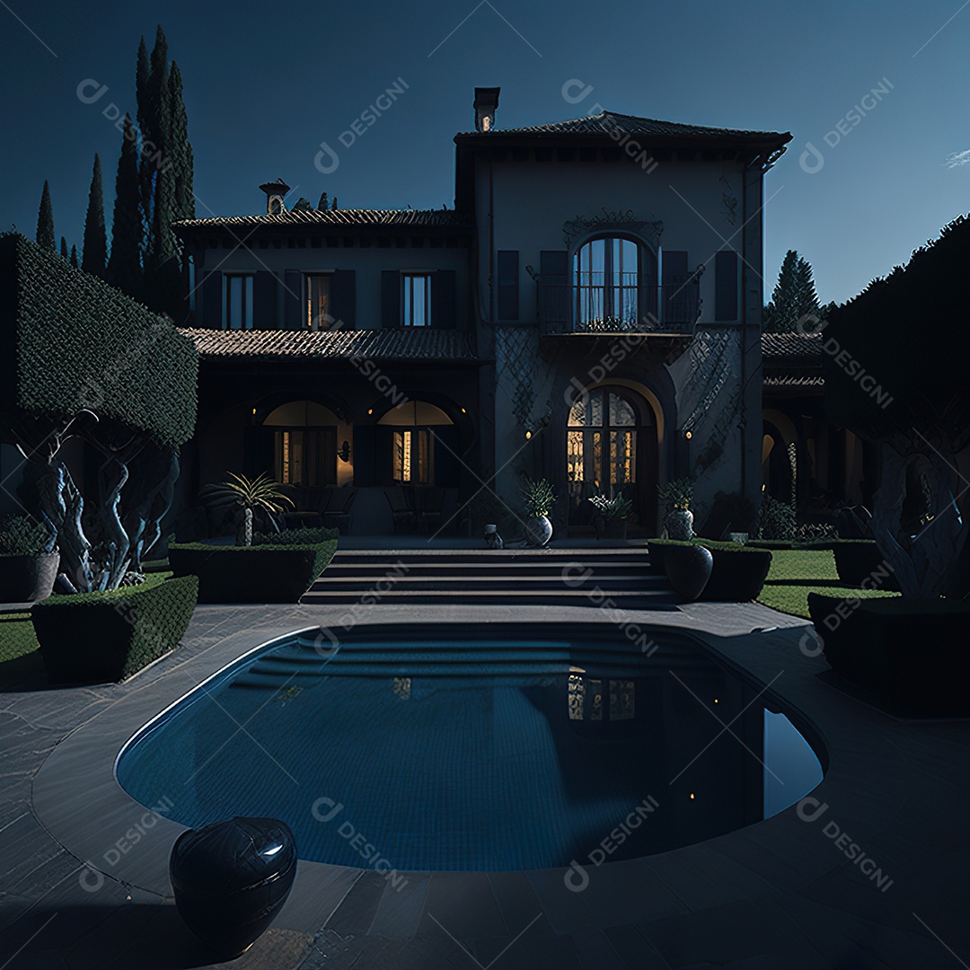 Mansão dourada italiana