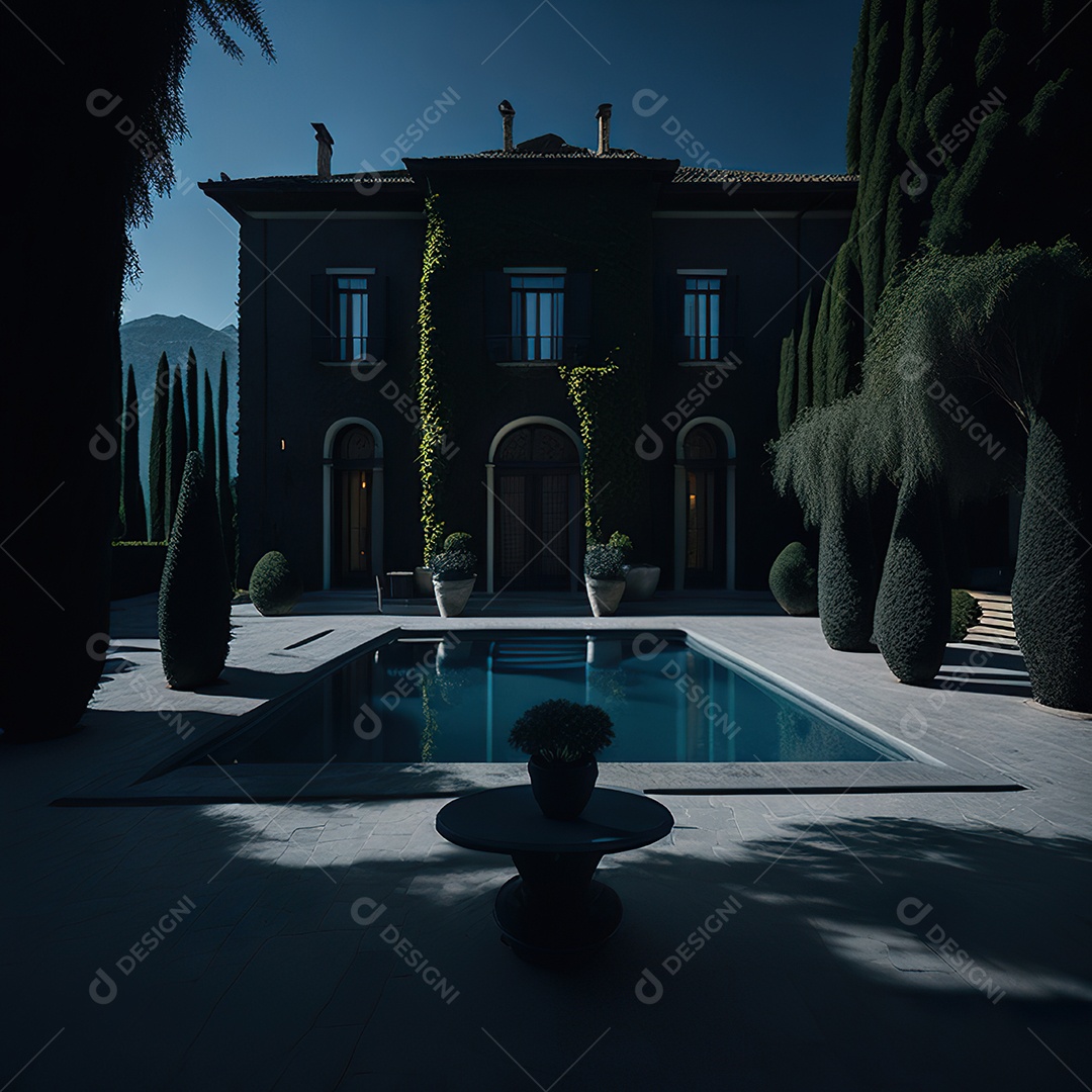 Imagem realista de linda mansão