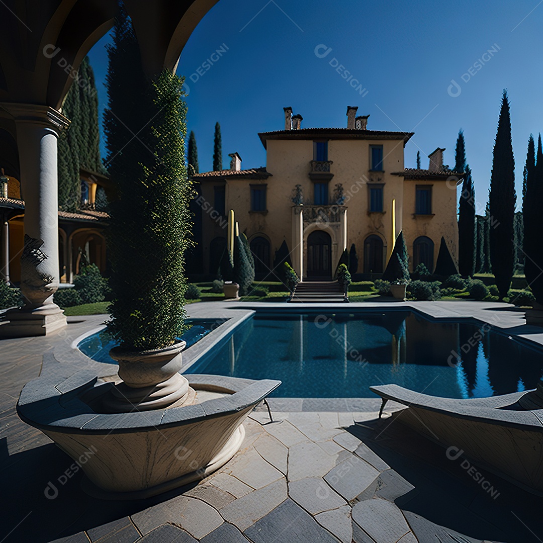 Mansão dourada italiana