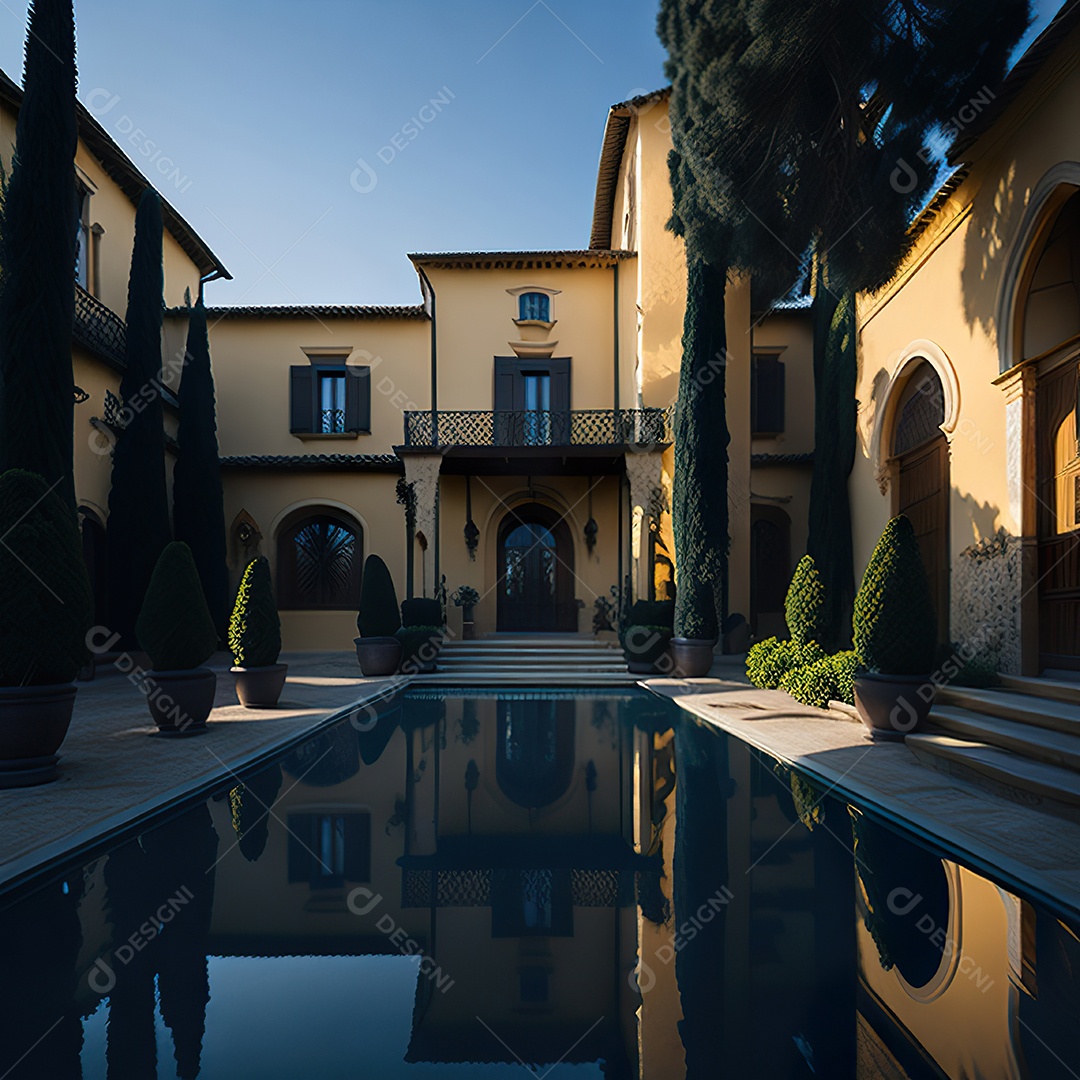 Mansão dourada italiana