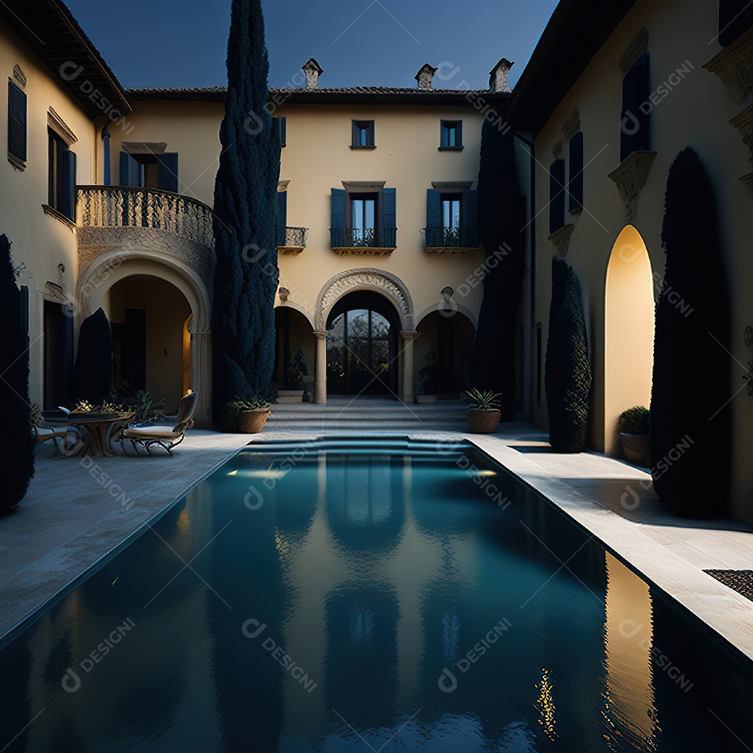 Mansão dourada italiana