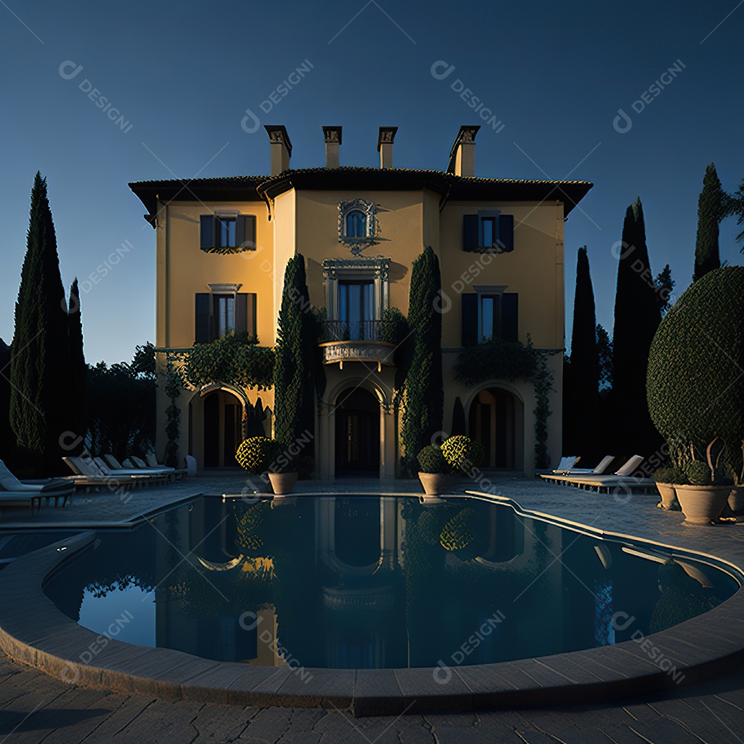 Mansão dourada italiana