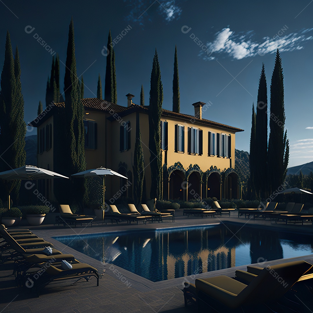 Mansão dourada italiana