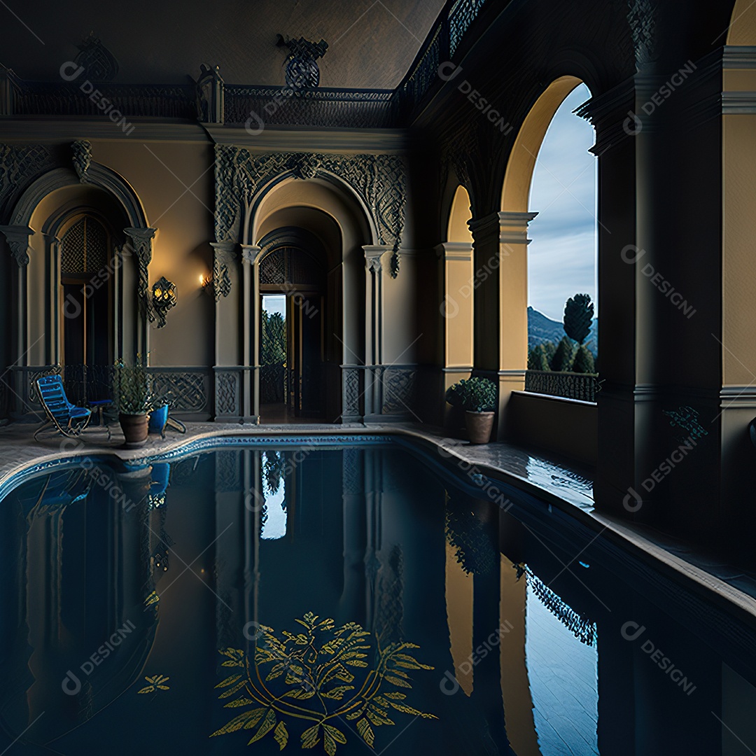 Mansão dourada italiana