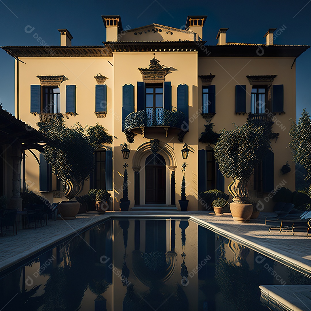 Mansão dourada italiana