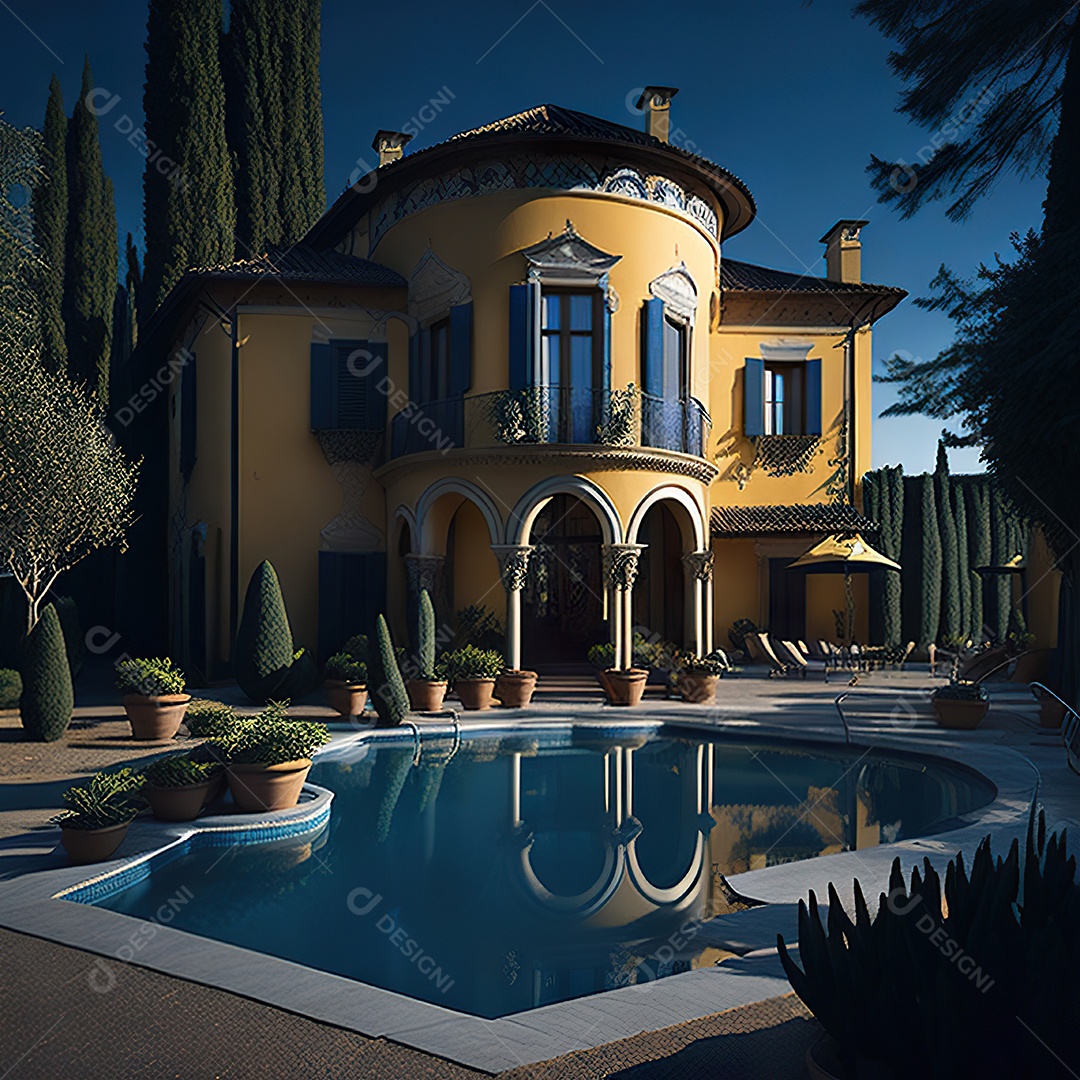 Mansão dourada italiana