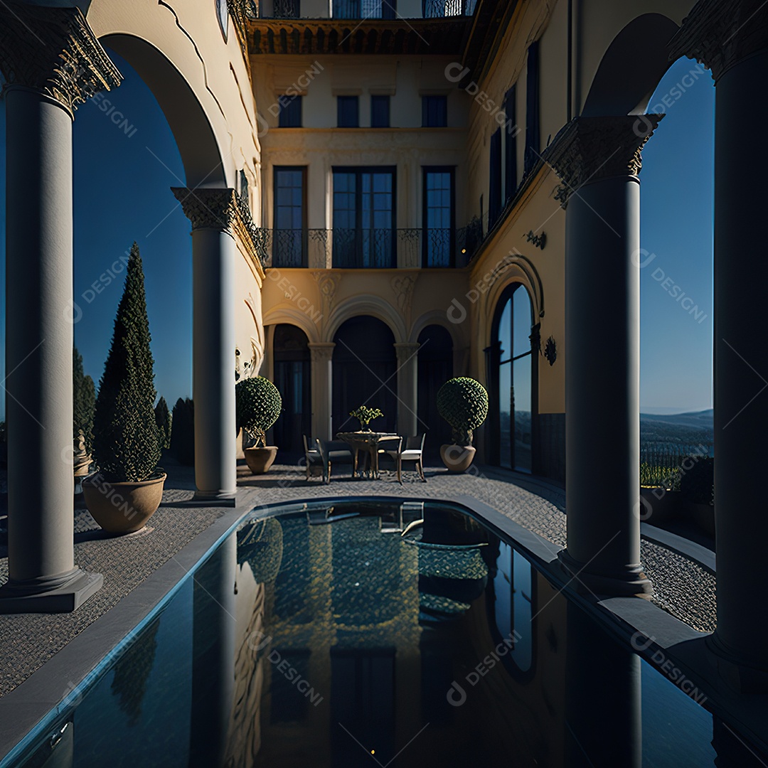 Mansão dourada italiana