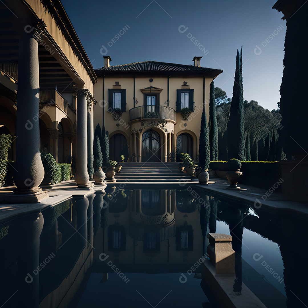 Mansão dourada italiana