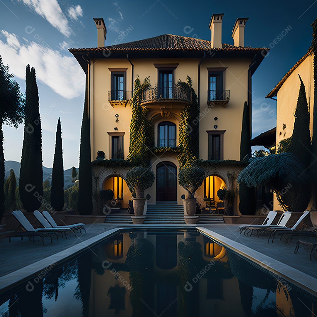 Mansão dourada italiana