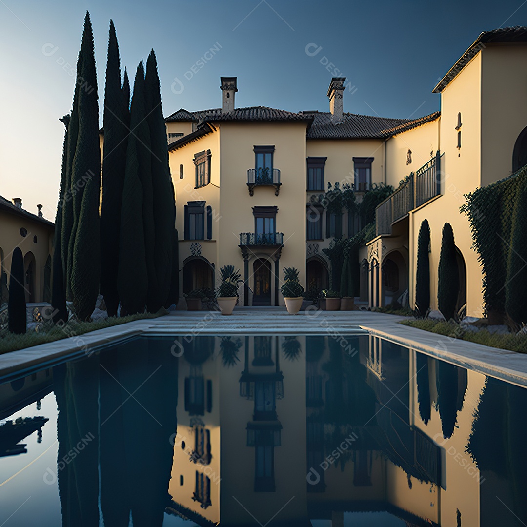 Mansão dourada italiana