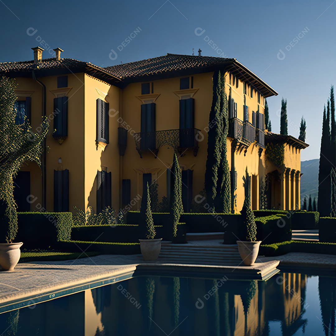 Mansão dourada italiana