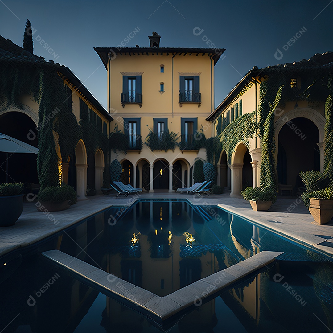 Mansão dourada italiana