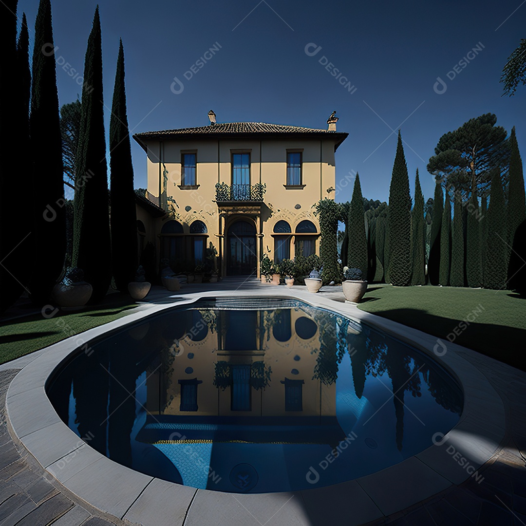 Mansão dourada italiana