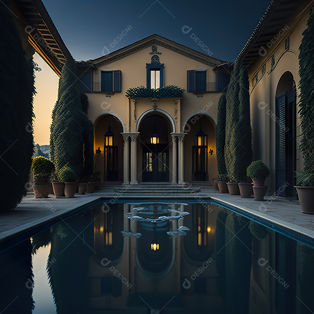 Mansão dourada italiana