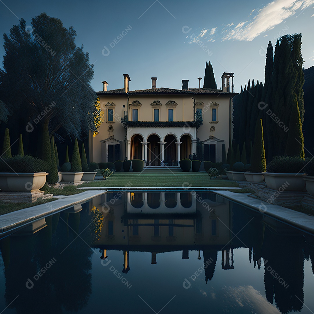 Mansão dourada italiana