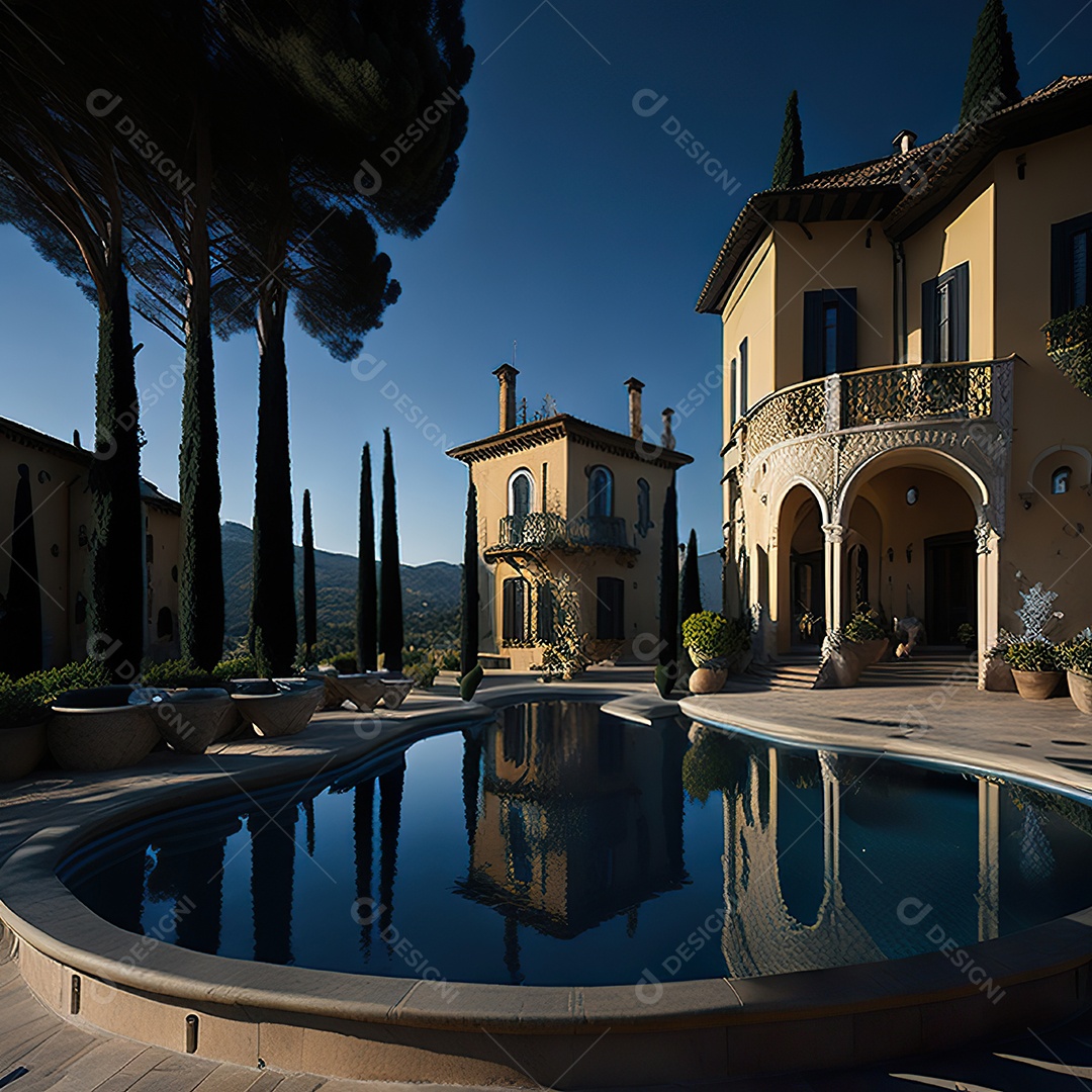 Mansão dourada italiana