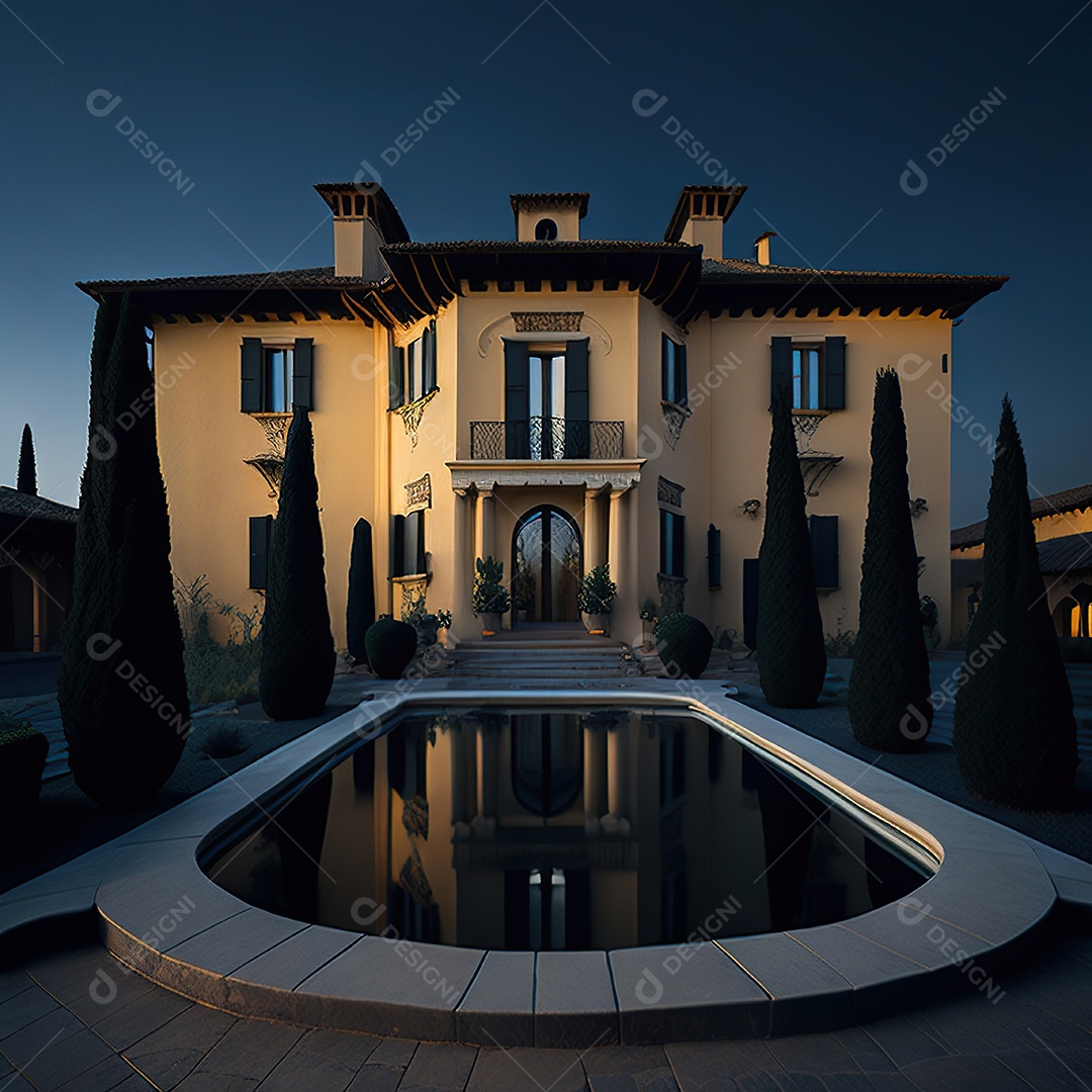 Mansão dourada italiana