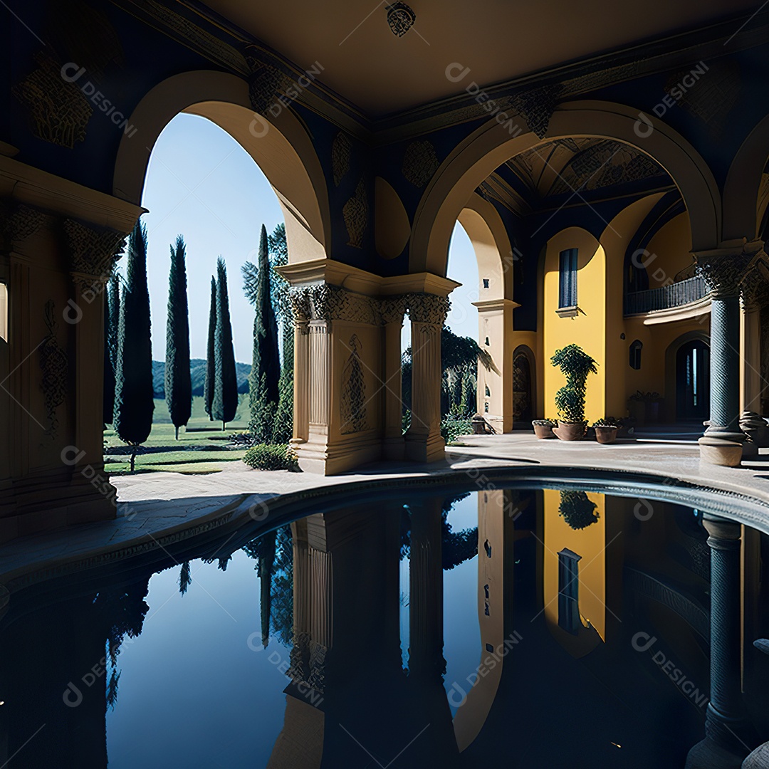 Mansão dourada italiana