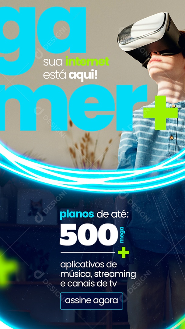 Story Seu Plano De Internet Está Aqui Social Media PSD Editável