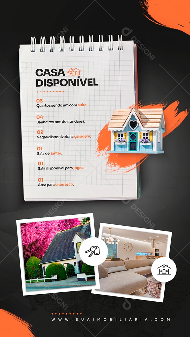 Story Novidade Da Semana Imobiliária Social Media PSD Editável