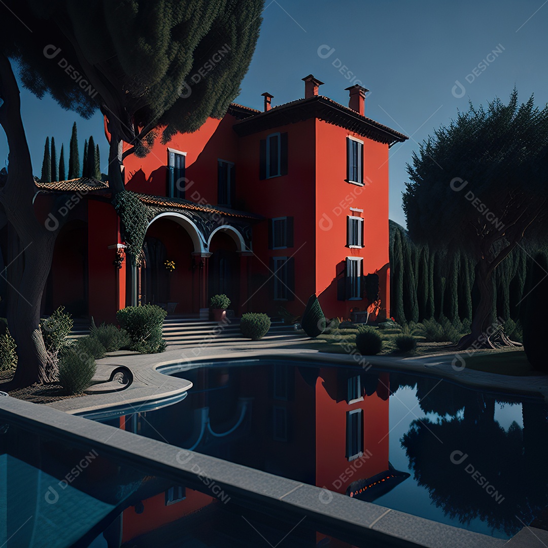 Mansão dourada italiana