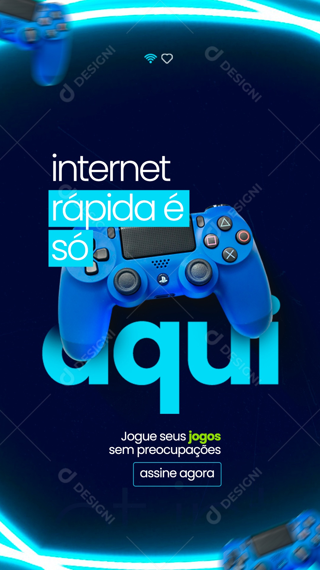 Seu Plano De Internet Está Aqui Social Media PSD Editável