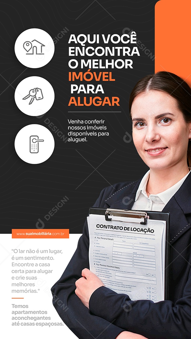 Story Novidade Da Semana Imobiliária Carrossel Social Media PSD Editável