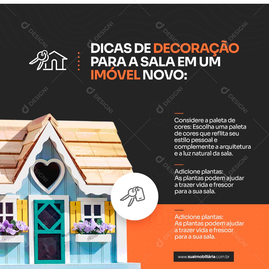 Dicas de Decoração Para seu Imóvel Social Media