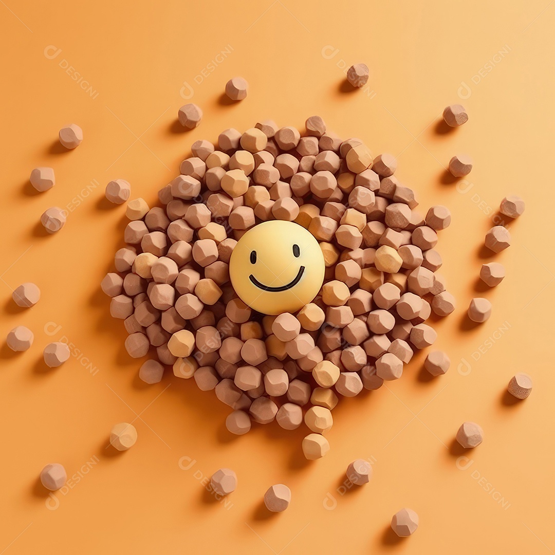 Arte de corte de papel 3D de expressões de Emoji elaboradas para celebrações do Dia Mundial do Emoji. Para impressão, web design, UI, pôster e outros..