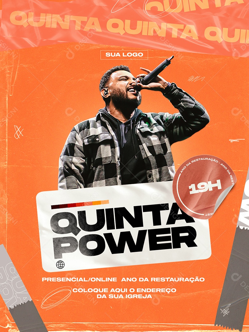 Flyer Quinta Power Social Media PSD Editável