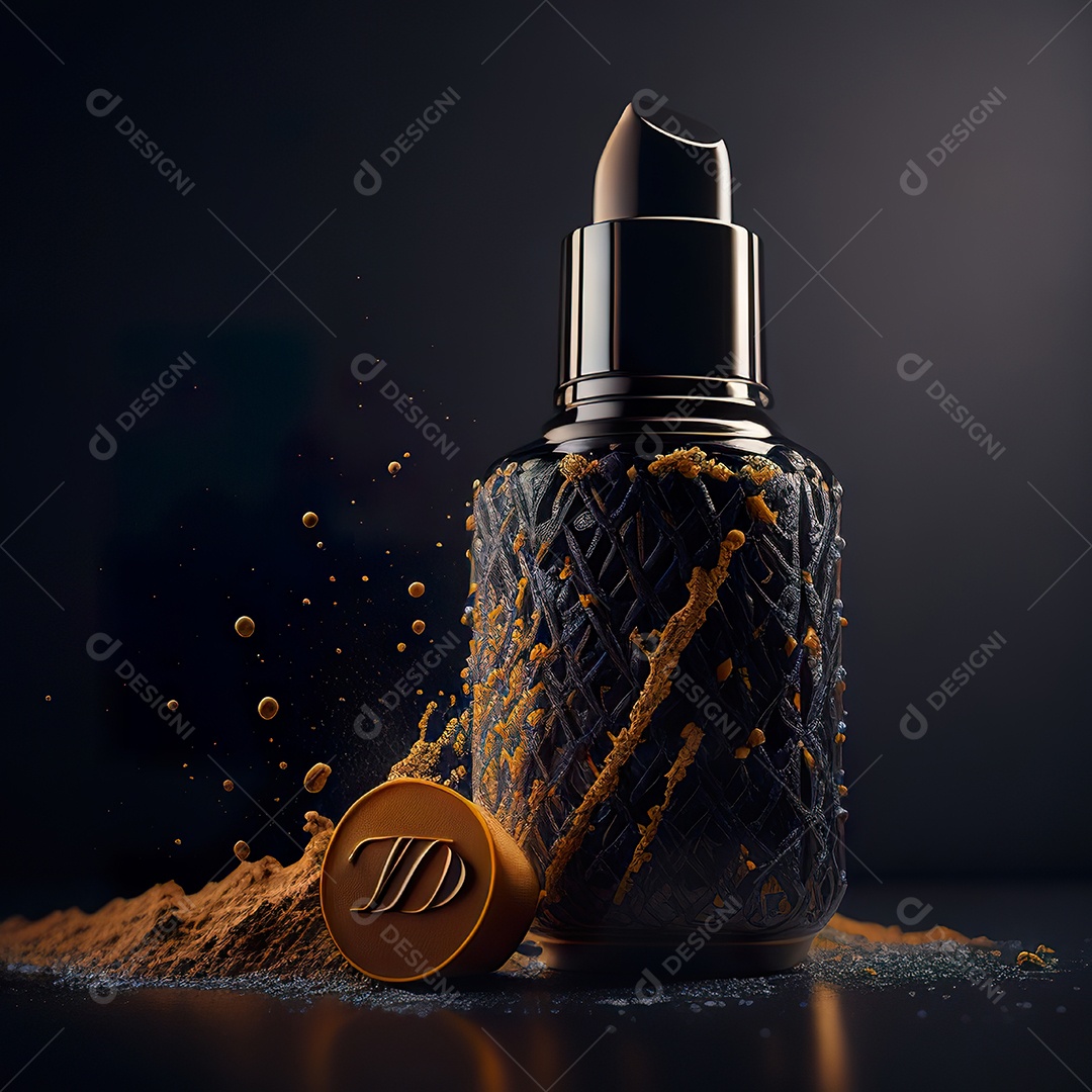 Imagem realista de maquiagens sobre uma mesa