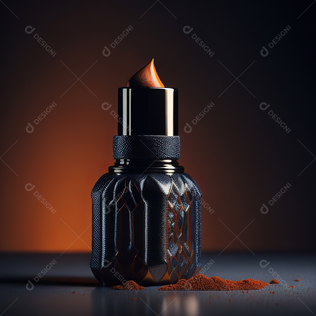 Imagem realista de maquiagens sobre uma mesa