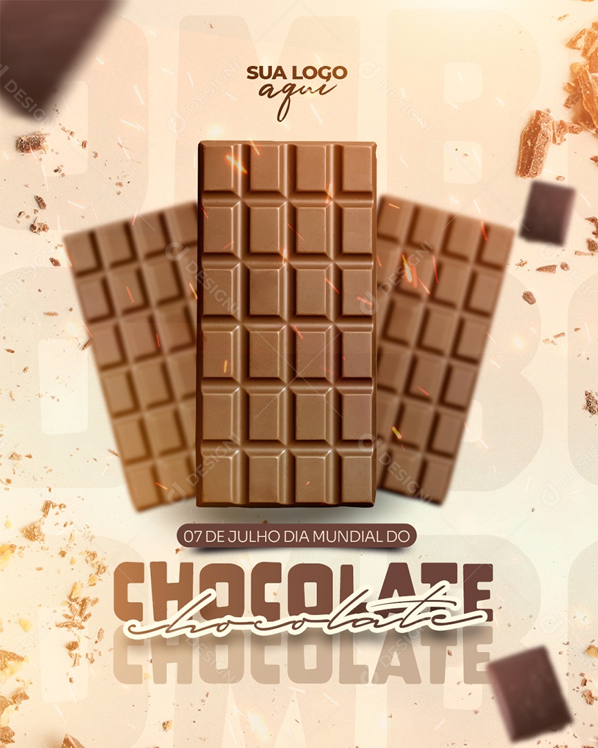 Dia Mundial Do Chocolate 07 De Julho Social Media PSD Editável