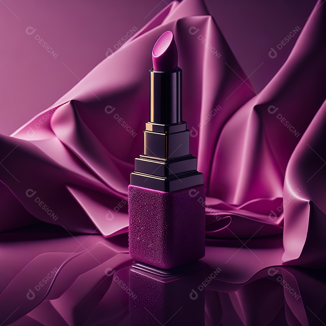 Imagem realista de maquiagens sobre uma mesa