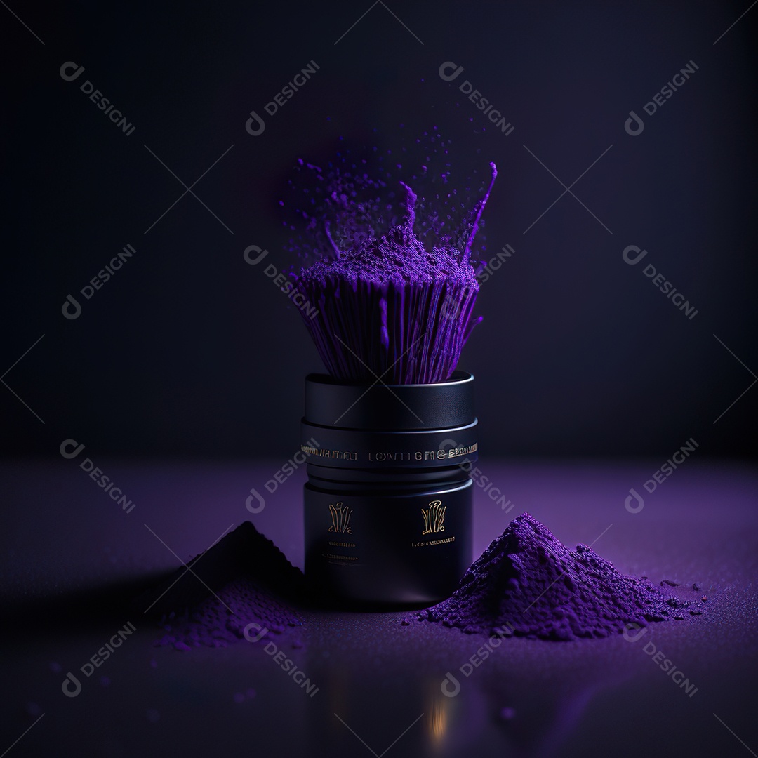 Imagem realista de maquiagens sobre uma mesa