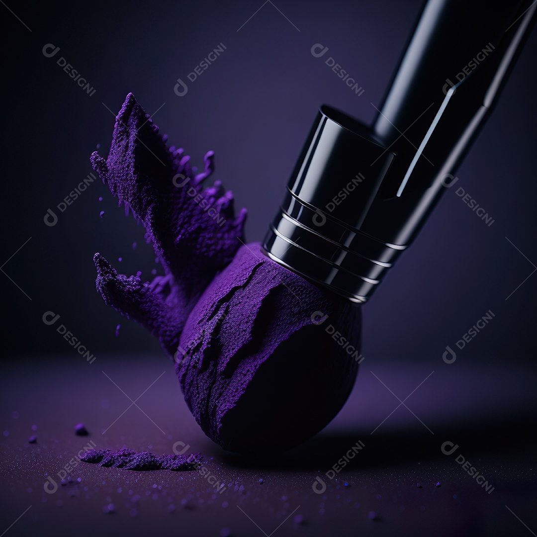 Imagem realista de maquiagens sobre uma mesa